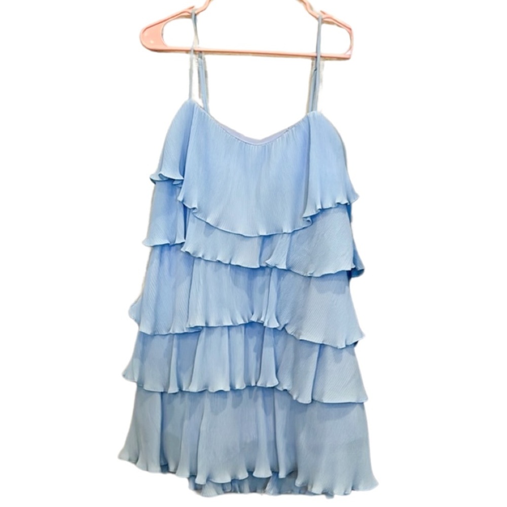 Blue layer baby doll dress free size
